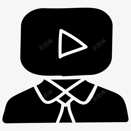 视频教程在线学习在线导师图标svg_新图网 https://ixintu.com 图标 在线 在线学习 字形 导师 教程 视频 讲座