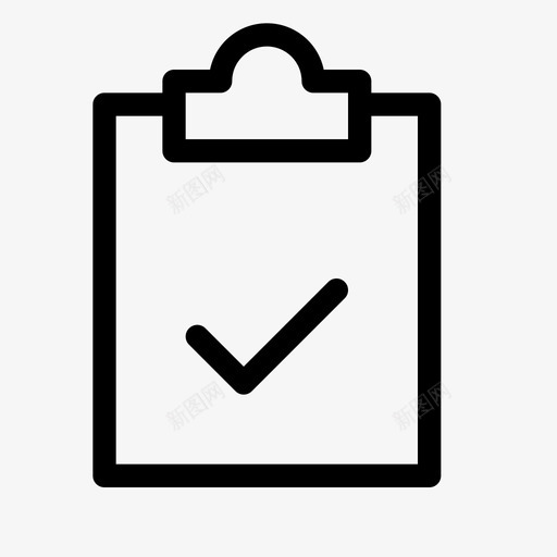 检查表剪贴板完成图标svg_新图网 https://ixintu.com 任务 任务剪贴板 剪贴板 完成 检查表
