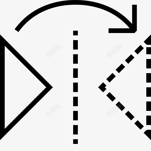水平反射界面图标svg_新图网 https://ixintu.com 反射 工具 水平 界面 设计 软件