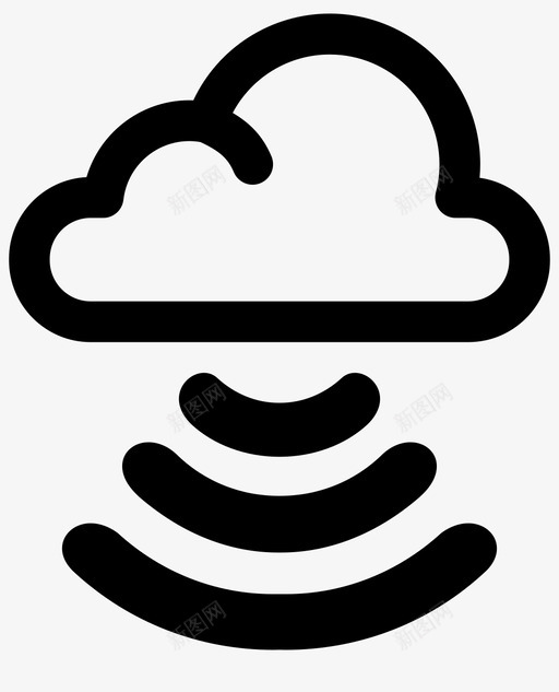 云wifi广播在线图标svg_新图网 https://ixintu.com wifi 信号 在线 广播