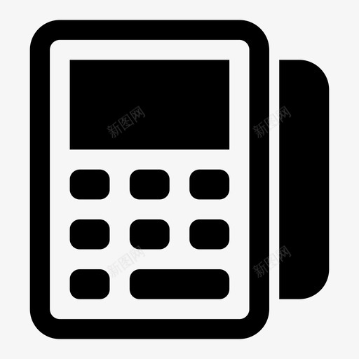 终端收单银行图标svg_新图网 https://ixintu.com pos 收单 终端 设备 银行