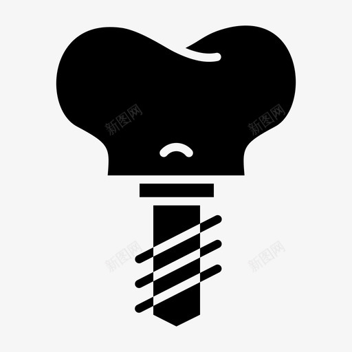修复牙齿牙医图标svg_新图网 https://ixintu.com 修复 牙医 牙齿