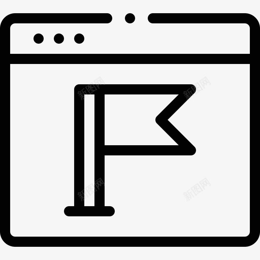 浏览器数字营销137线性图标svg_新图网 https://ixintu.com 数字 浏览器 线性 营销