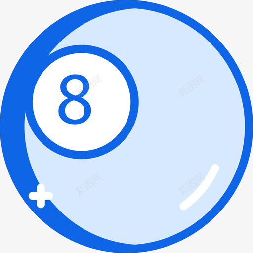 台球户外活动27蓝色图标svg_新图网 https://ixintu.com 台球 户外活动 蓝色
