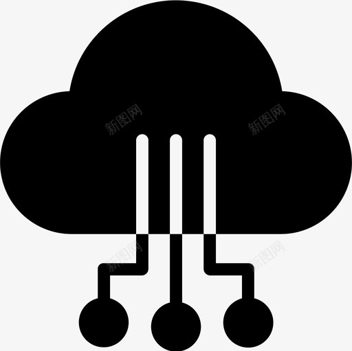 云计算技术56固态图标svg_新图网 https://ixintu.com 云计算 固态 技术