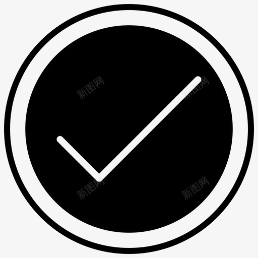 质量保证检查产品批准图标svg_新图网 https://ixintu.com 产品批准 成功 检查 测试黑填充 质量保证 质量检查