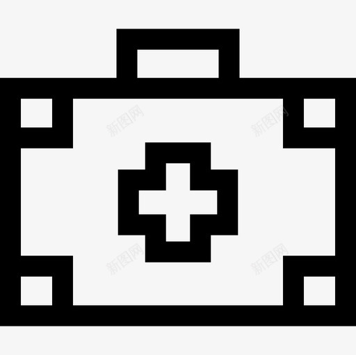 急救箱冬季运动3线性图标svg_新图网 https://ixintu.com 冬季运动 急救箱 线性