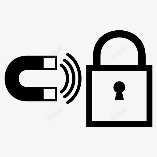 锁保证安全锁定图标svg_新图网 https://ixintu.com 保证安全 磁性锁 锁 锁定