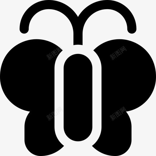 蝴蝶昆虫8填充图标svg_新图网 https://ixintu.com 填充 昆虫 蝴蝶