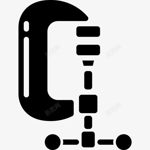 夹钳木工2填充图标svg_新图网 https://ixintu.com 填充 夹钳 木工
