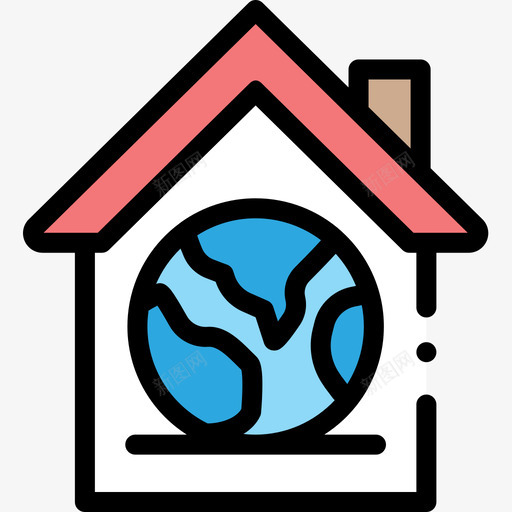 生态家园大地母亲线条色彩图标svg_新图网 https://ixintu.com 大地母亲 生态家园 线条色彩