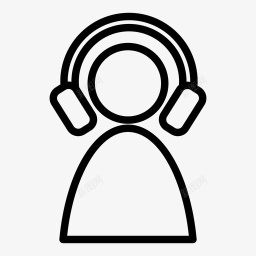 通话接听联络图标svg_新图网 https://ixintu.com 接听 耳机 联络 通话