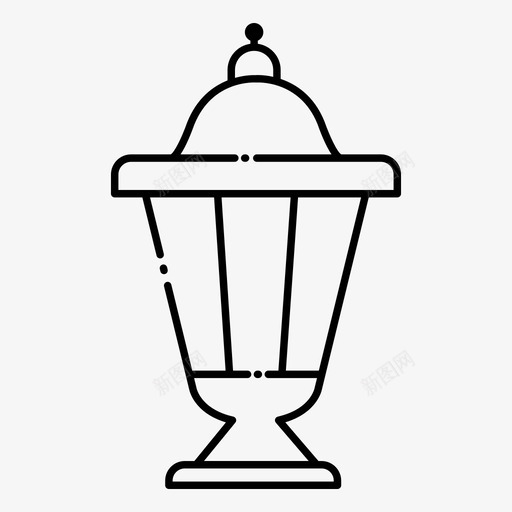 花园灯照明室外灯图标svg_新图网 https://ixintu.com 室外 柱灯 照明 花园