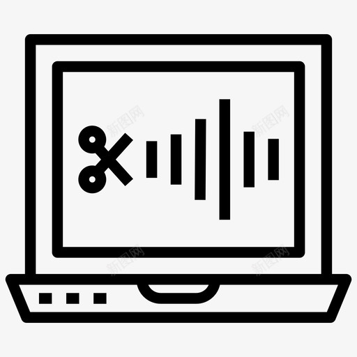 数字音频编辑器音频编辑音频编辑软件图标svg_新图网 https://ixintu.com 声音 工作站 序列 数字 编辑 编辑器 设计 软件 音乐 音频