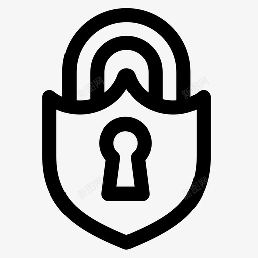 挂锁gdpr18线性图标svg_新图网 https://ixintu.com gdpr18 挂锁 线性