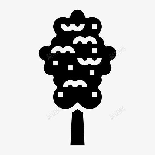 榆树生态自然图标svg_新图网 https://ixintu.com 树 树实 榆树 生态 自然