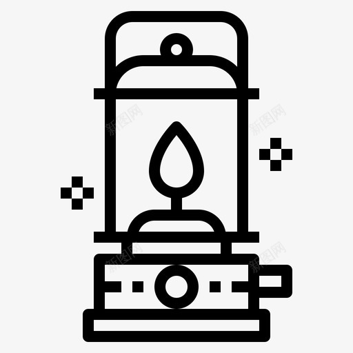 灯笼古董装饰图标svg_新图网 https://ixintu.com 古董 火焰 灯笼 童子军 装饰