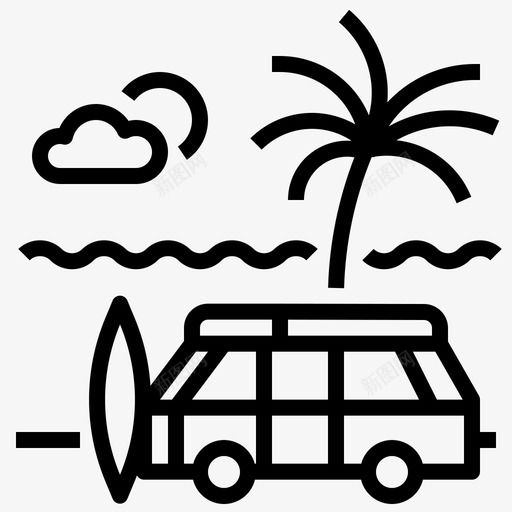 海滩岛屿海洋图标svg_新图网 https://ixintu.com 0419 夏季 小岛屿 岛屿 度假 旅游景观 概述 海洋 海滩 热带