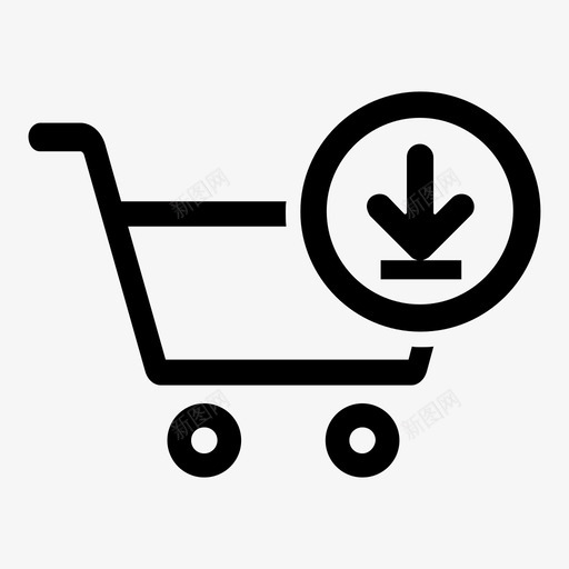 购物车列表卡片图标svg_新图网 https://ixintu.com 下载 产品列表 列表 卡片 购物 购物车