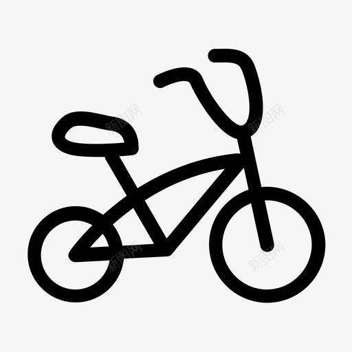 自行车小孩交通工具图标svg_新图网 https://ixintu.com 交通工具 小孩 自行车