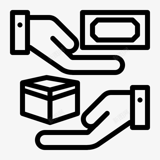 货到付款装运和交货图标svg_新图网 https://ixintu.com 交货 装运 货到付款
