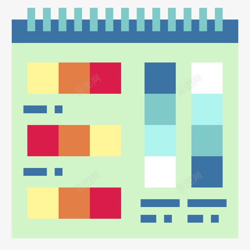Pantone网页118扁平图标svg_新图网 https://ixintu.com Pantone 扁平 网页设计118