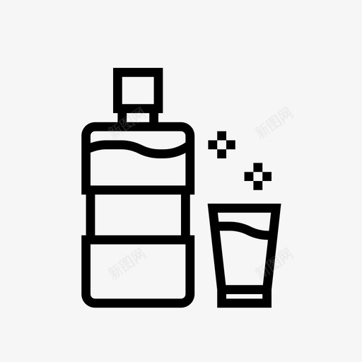 漱口水牙齿卫生保健图标svg_新图网 https://ixintu.com 保健 卫生 口水 漱口 牙科 牙齿