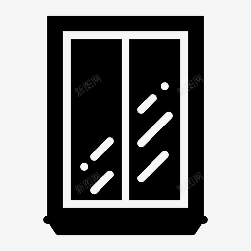 双面窗家具家图标svg_新图网 https://ixintu.com 内部 双面窗 家 家具 家庭内部字形
