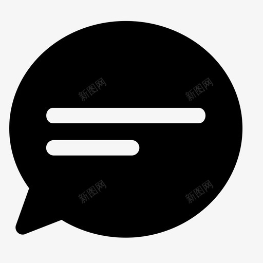 消息-面iconsvg_新图网 https://ixintu.com 消息-面icon