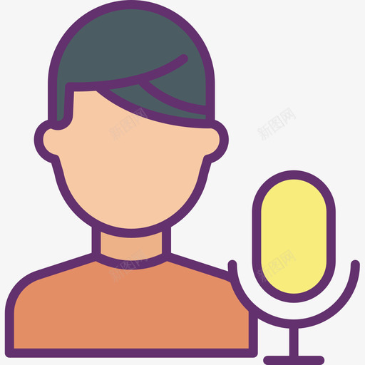 用户音乐111线性颜色图标svg_新图网 https://ixintu.com 用户 线性颜色 音乐111
