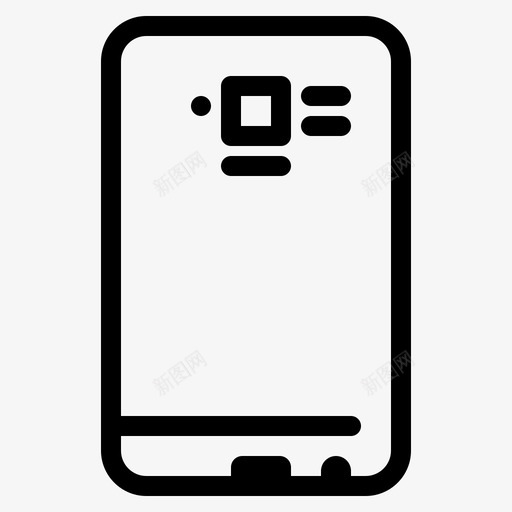 手机后背摄像头图标svg_新图网 https://ixintu.com 后背 手机 摄像头 智能