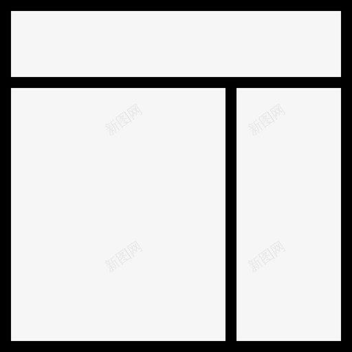 侧边页眉布局图标svg_新图网 https://ixintu.com 侧边 工具 布局 软件 页眉