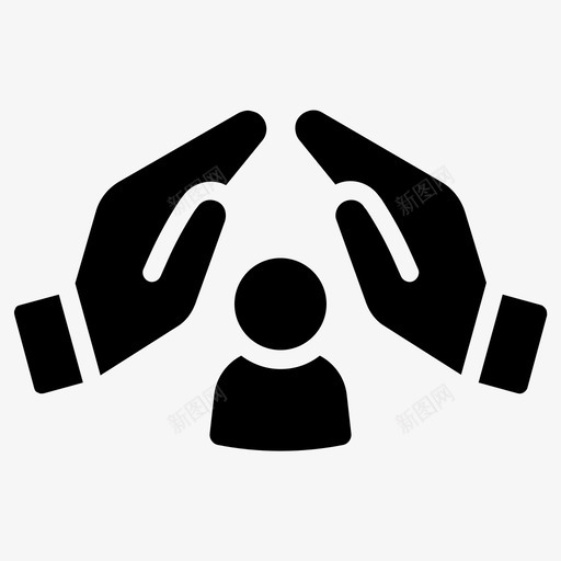 照顾儿童保护人图标svg_新图网 https://ixintu.com 保护 保险 儿童 照顾