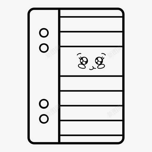 纸张衬纸便条图标svg_新图网 https://ixintu.com 便条 卡瓦 学习 学校 文具 用品 纸张 衬纸
