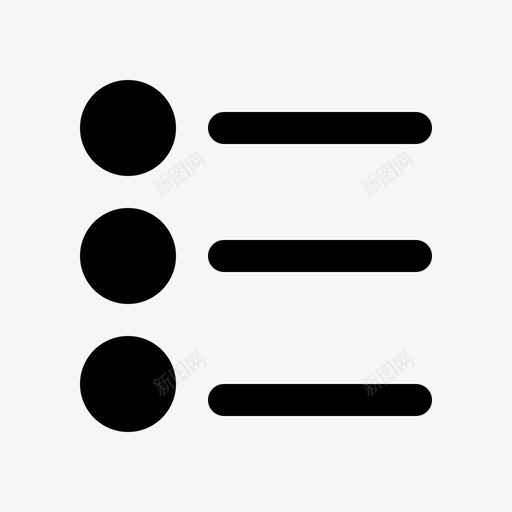 项目符号列表圆圈ui图标svg_新图网 https://ixintu.com ui ui字形 圆圈 用户界面 项目符号列表