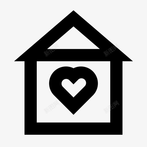 爱与浪漫幸福的家庭幸福的家图标svg_新图网 https://ixintu.com 幸福的家 幸福的家庭 心意的符号 房子 爱与浪漫 爱的家 爱的浪漫大纲24