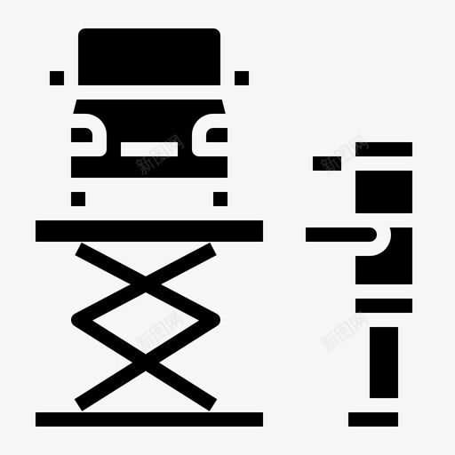 服务汽车汽车店图标svg_新图网 https://ixintu.com 客户 帮助 扎实 支持 服务 汽车 车展