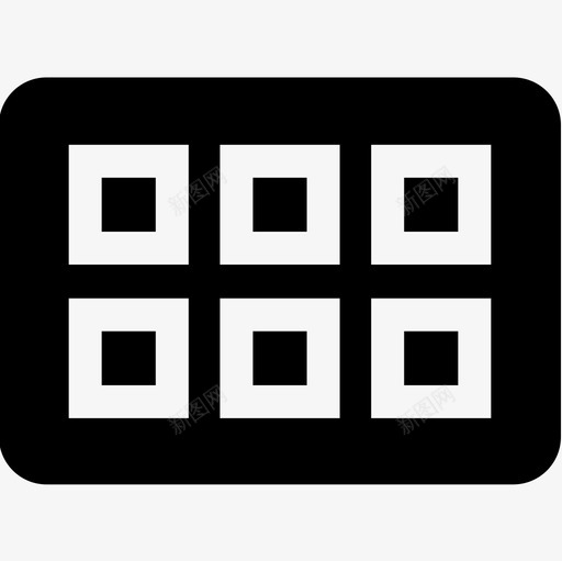 华夫饼甜点糖果1份填充图标svg_新图网 https://ixintu.com 1份 华夫 填充 甜点 糖果