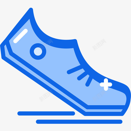 跑步户外活动27蓝色图标svg_新图网 https://ixintu.com 户外活动 蓝色 跑步