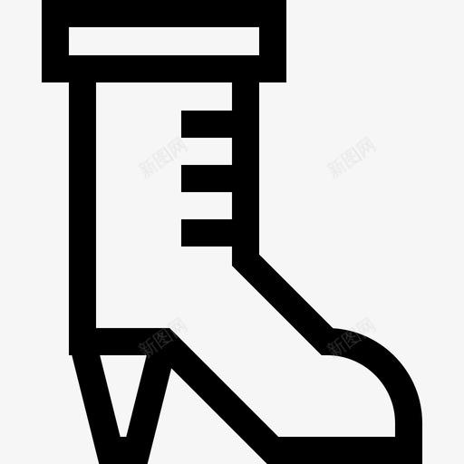 高跟鞋冬装和配件3直线型图标svg_新图网 https://ixintu.com 冬装和配件3 直线型 高跟鞋