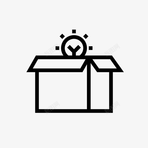 开箱即用创造性解决创造性思维图标svg_新图网 https://ixintu.com 创造性思维 创造性解决 包装 开箱即用 教育 知识智能学习