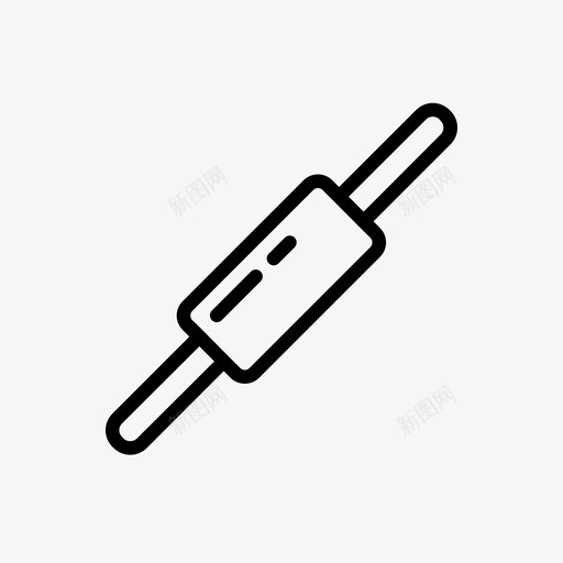 擀面杖厨师厨房图标svg_新图网 https://ixintu.com 厨师 厨房 擀面杖