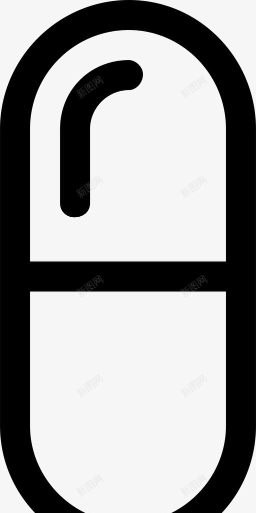 胶囊药品药房图标svg_新图网 https://ixintu.com 片剂 胶囊 药丸 药品 药房