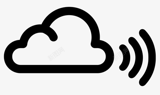 云wifi广播在线图标svg_新图网 https://ixintu.com wifi 信号 在线 广播