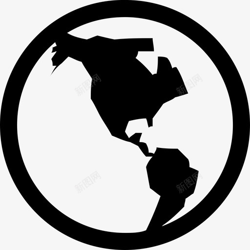 地球绿色行星图标svg_新图网 https://ixintu.com 世界 地球 绿色 行星