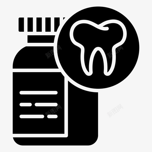 药品盒子牙齿图标svg_新图网 https://ixintu.com 牙医 牙齿 盒子 药品