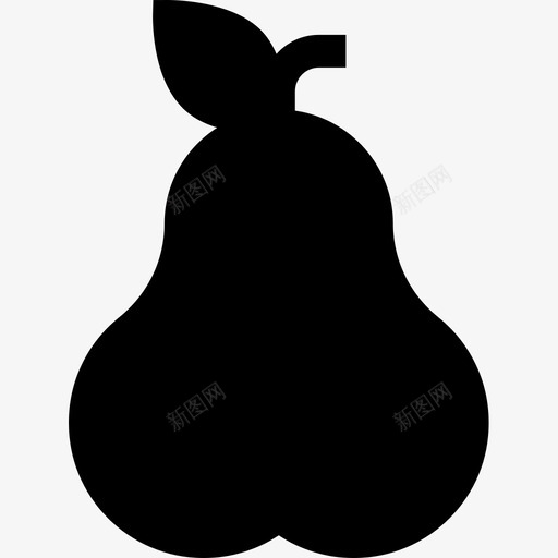 梨自然75填充图标svg_新图网 https://ixintu.com 填充 自然