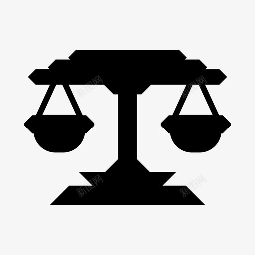 秤天平公正图标svg_新图网 https://ixintu.com 公正 天平 重量 量度