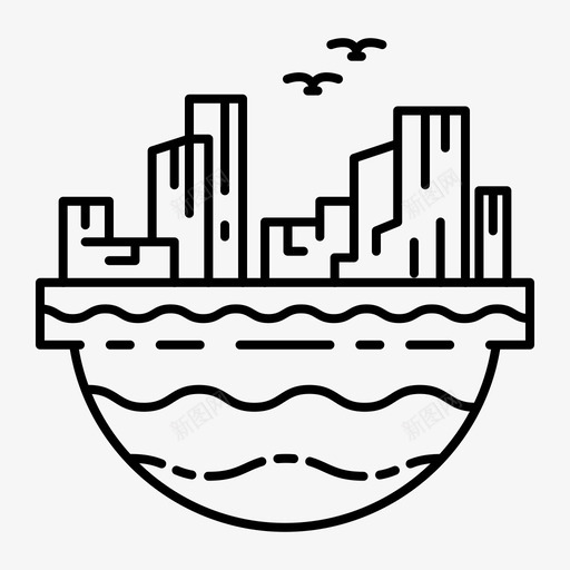 悬崖峡谷风景图标svg_新图网 https://ixintu.com 岩石 峡谷 悬崖 自然 轮廓 风景