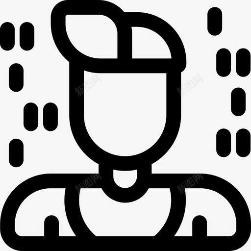 程序员工作和职业化身线性图标svg_新图网 https://ixintu.com 化身 工作 程序员 线性 职业 职业化